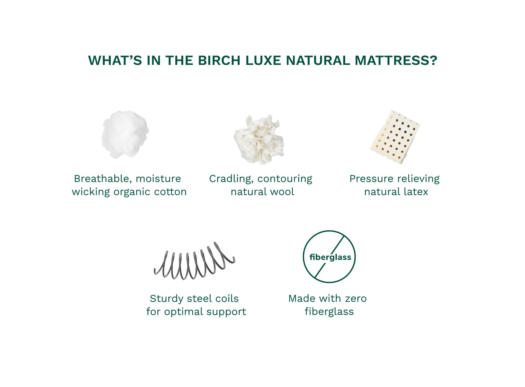 Birch Luxe Natural Mattress by Helix